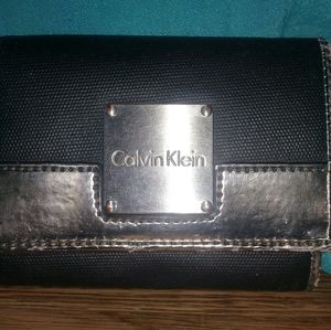 Calvin Klein Trifold Silver & Black Wallet